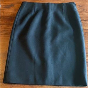 NWT Fully Lined 100% Wool Black Skirt